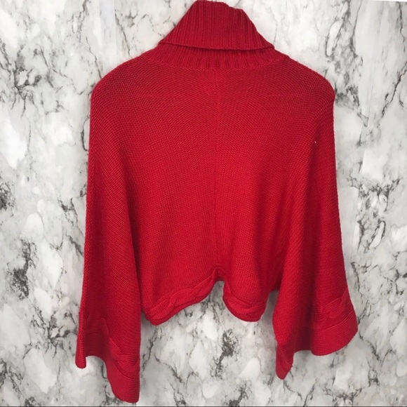 bebe Red Turtleneck Sweater - Picture 3 of 4